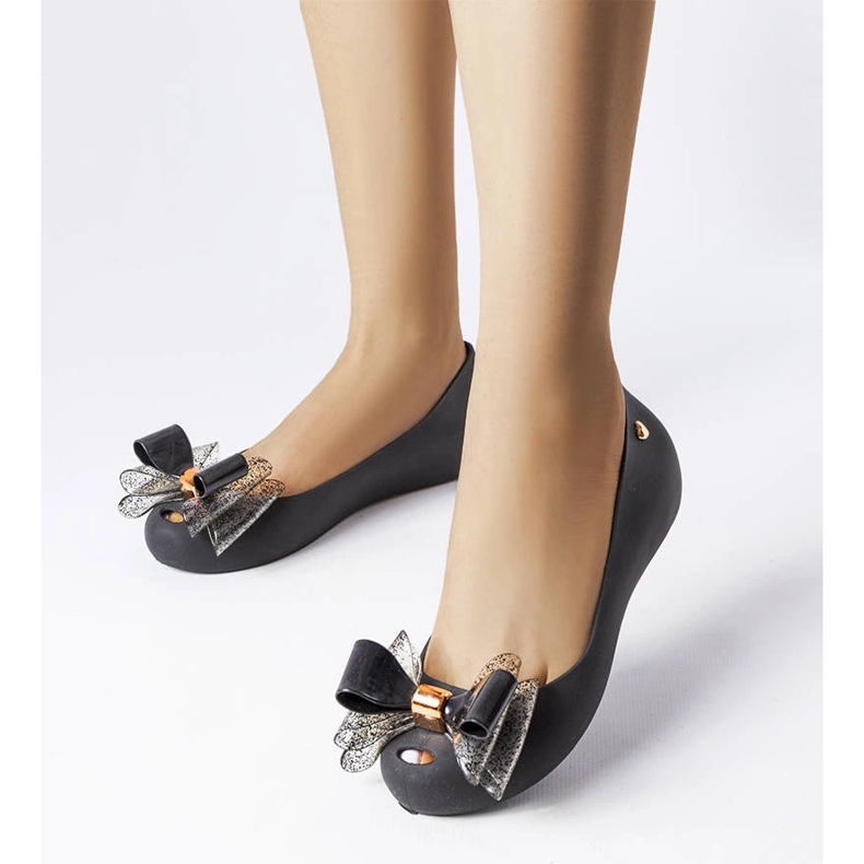 Balerini meliski negri cu fundita Jerome negru 1