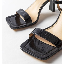 Inna Sandale negre Amalia cu toc inalt negru 1