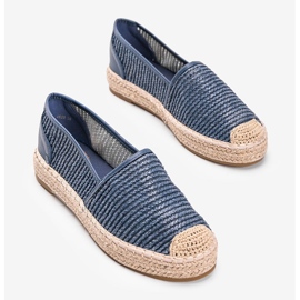 Espadrile țesute albastre Carly albastru 2