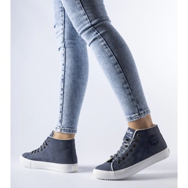 Tenisi izolați albaștri înalți Lee Cooper LCJ-21-31-0611LA albastru 1