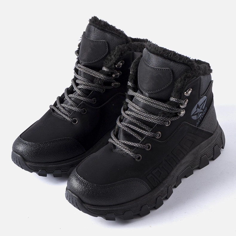 Pantofi de trekking Nurra izolați negri pentru bărbați negru 1 Pantofi de trekking Nurra izolați negri pentru bărbați negru 1