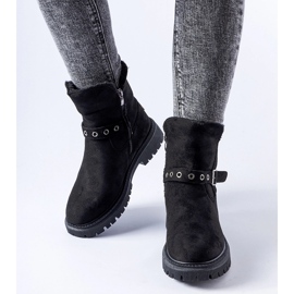 Botine izolate negre Gibsonia negru 1