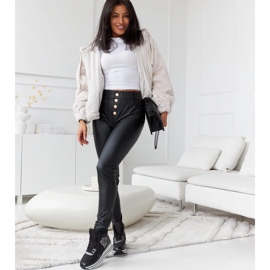 Tenisi negri izolați cu sclipici Deleon negru 1