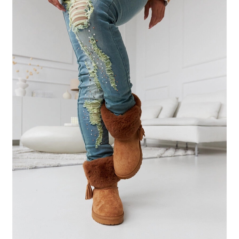 Cizme de zapada maro Gerradino captusite cu blana 1