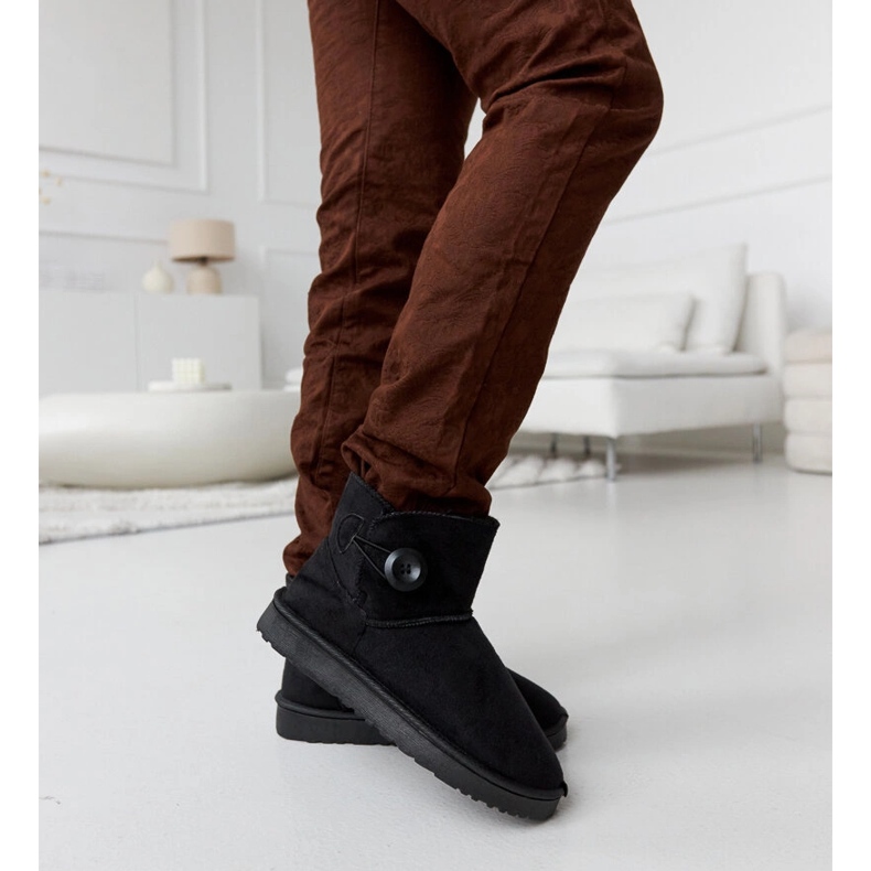 Cizme de zăpadă scurte izolate negre Snyder negru 1