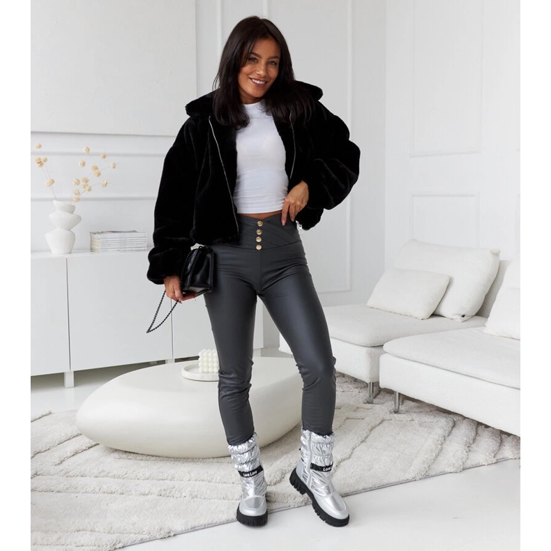 Cizme de zăpadă de damă izolate argintiu Pulliam 1