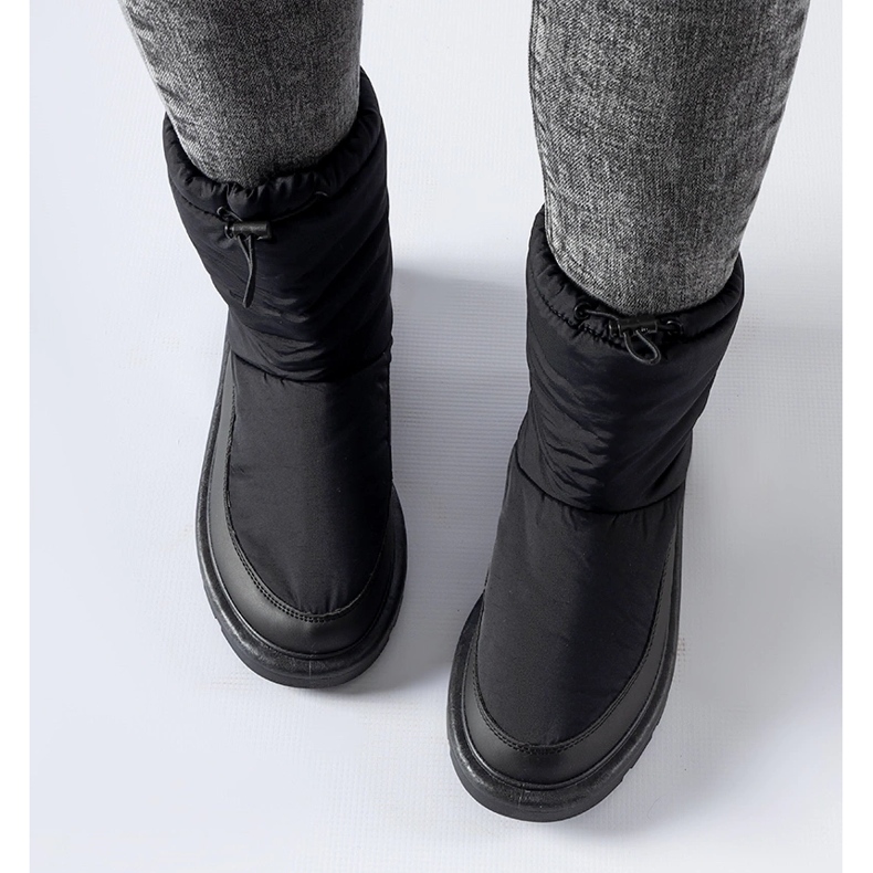 Cizme de zăpadă Whitetail izolate negre negru 1