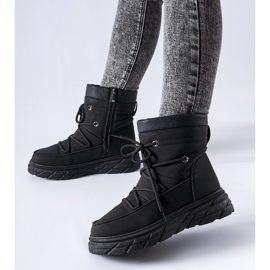 Cizme de zăpadă izolate Jamison negre mate negru 1