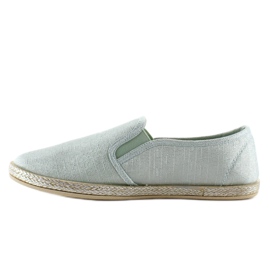 Espadrile cu slip-on glamour JX16 Green verde 1 Espadrile cu slip-on glamour JX16 Green verde 1
