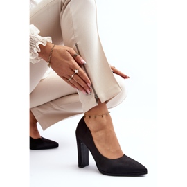 Pompe negri cu toc înalt Piatti negru 1