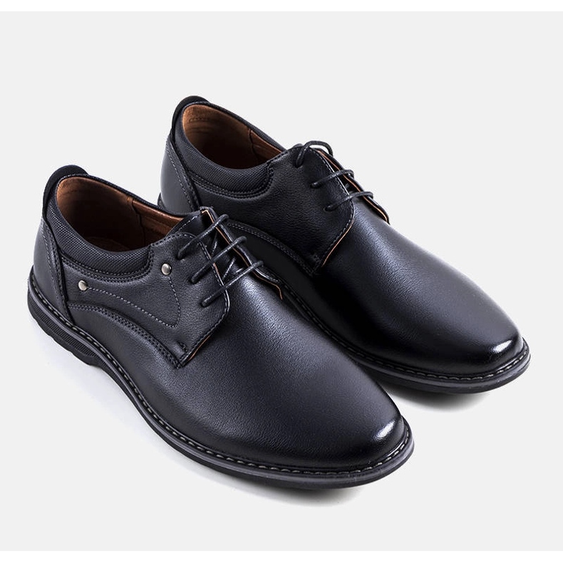 Brogues negri pentru bărbați Toni negru 1 Brogues negri pentru bărbați Toni negru 1