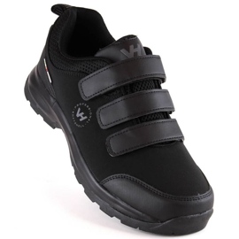Pantofi de trekking Vanhorn M WOL170 softshell cu Velcro negru 1