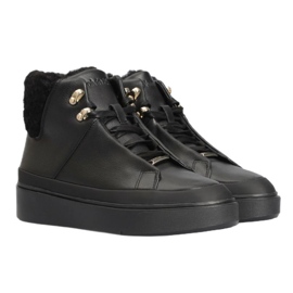 Pantofi Calvin Klein Hell Cupsole Hi Top Wl W HW0HW01208 negru 1