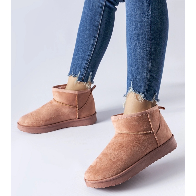 Cizme de zapada scurte izolate roz Guglielma negru 1