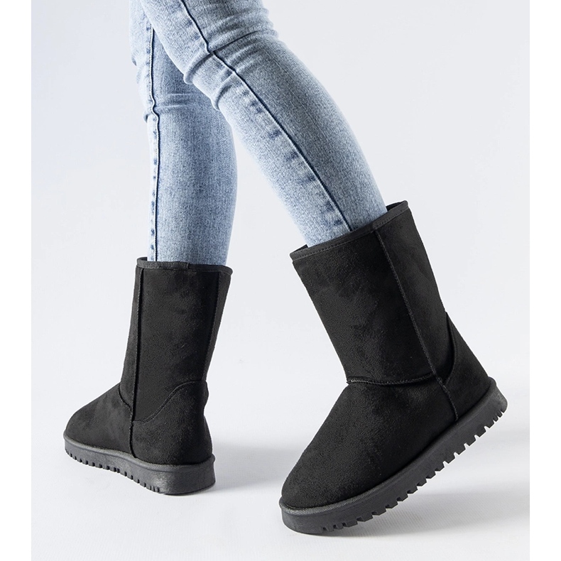 Cizme de zapada clasice Ireneo izolate negre negru 1