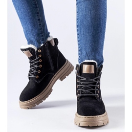 Cizme de muncitori negre cu izolatie usoara de la Stevens negru 1