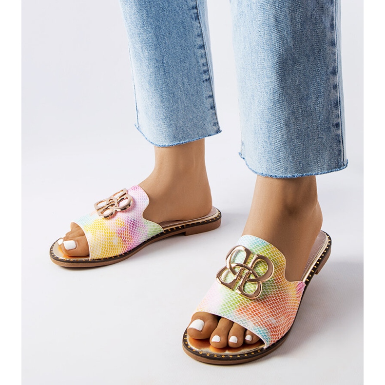 Goodin Diapozitive cu cataramă curcubeu Lea multicolor 1