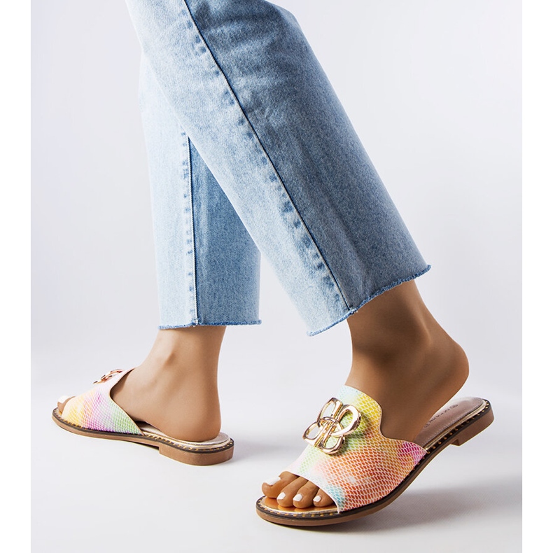 Goodin Diapozitive cu cataramă curcubeu Lea multicolor 2