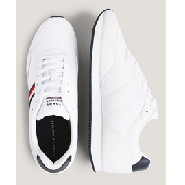 Pantofi Tommy Hilfiger Core Lo Runner Pu M FM0FM048340K9 alb 1