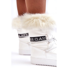 Seastar Cizme de zăpadă cu șireturi de damă albe 2 Seastar Cizme de zăpadă cu șireturi de damă albe 2