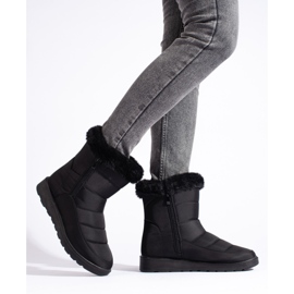 W. Potocki Cizme negre de zăpadă de damă de la Potocki negru 1