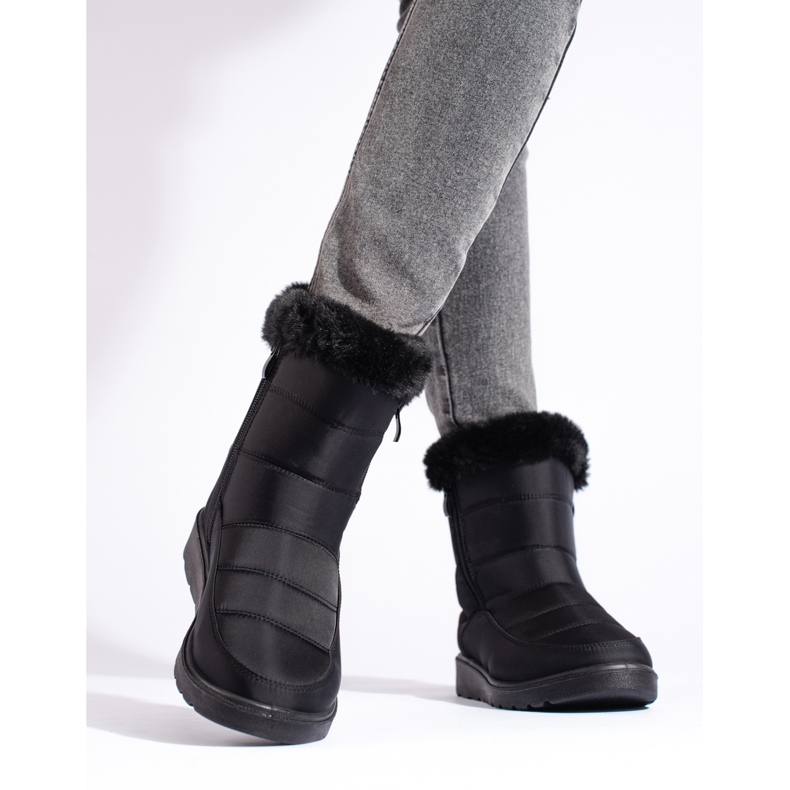 W. Potocki Cizme negre de zăpadă de damă de la Potocki negru 2