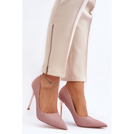 Stilete de șampanie cu sclipici ale lui Tiberon roz 2