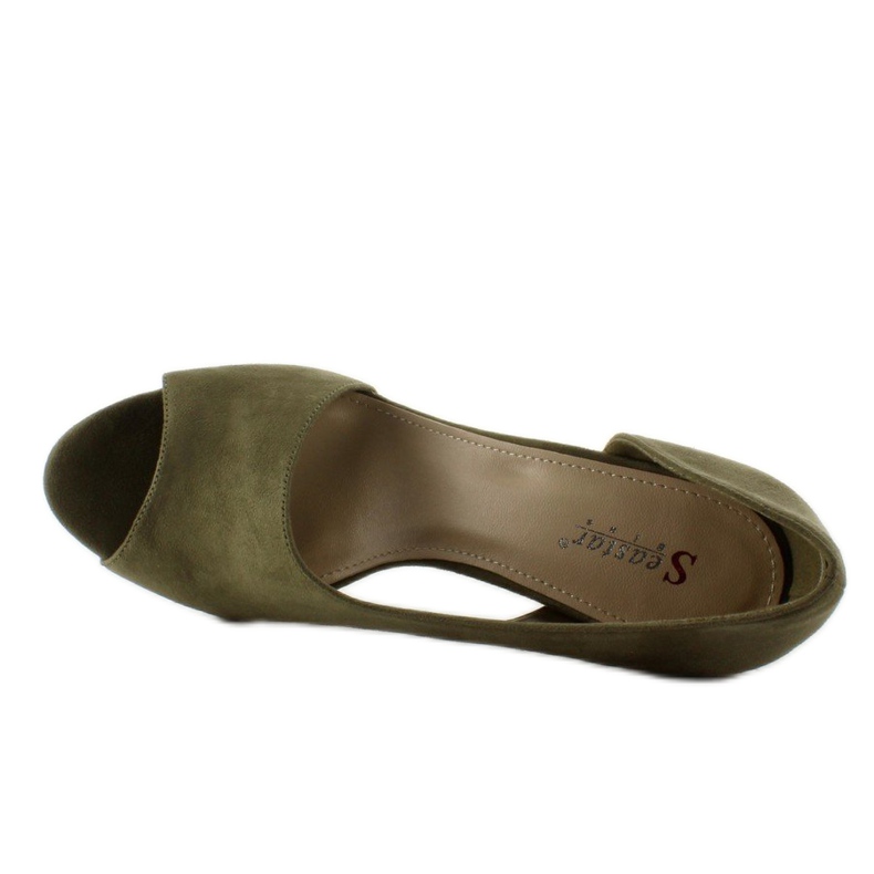 C70P Tocuri asimetrice cu vârf deschis verde 2