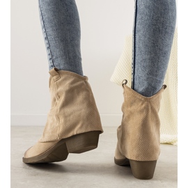 Cizme de cowboy dama bej Belloci 1