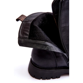 Cizme eco-piele Muncitori negri pentru femei negru 1