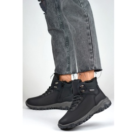 Cizme de trekking inalte, pantofi de munte dama negri negru 1
