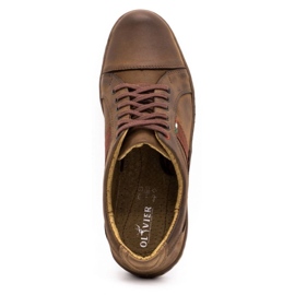 Antex Pantofi casual din piele pentru bărbați 238GT maro 3