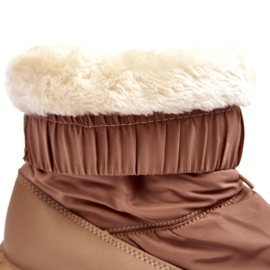 Seastar Cizme de zăpadă de damă bej cu talpă groasă 2 Seastar Cizme de zăpadă de damă bej cu talpă groasă 2