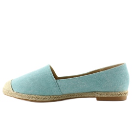 Espadrile cu vârfuri din in JH23P L. Albastru 1