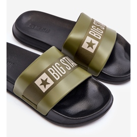 Flip-flops clasici pentru bărbați Big Star LL174458 kaki verde 1