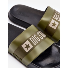 Flip-flops clasici pentru bărbați Big Star LL174458 kaki verde 2