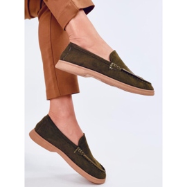 Mocasini moi de damă de la Justt Green verde 2