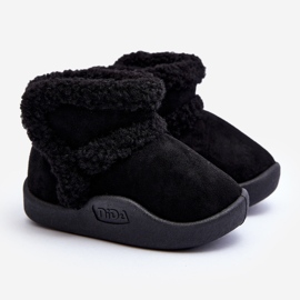 Cizme de zapada cu velcro pentru copii Unitia Neagra negru 1