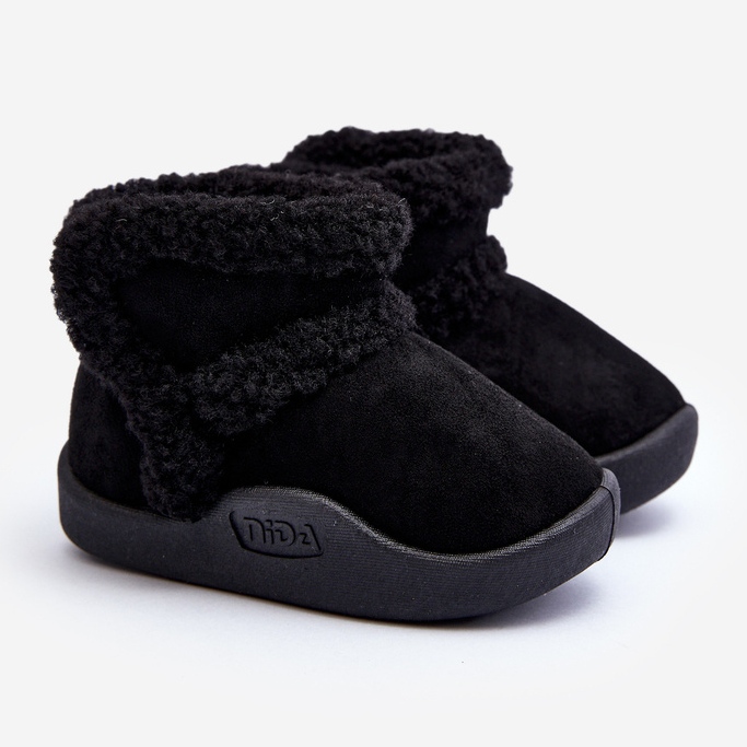 Cizme de zapada cu velcro pentru copii Unitia Neagra negru 1