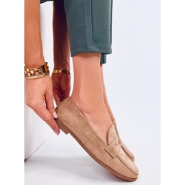 Mocasini de dama Dorry Khaki bej 2