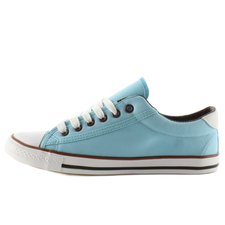 Tenisi dama, fata, finisaj albastru 1