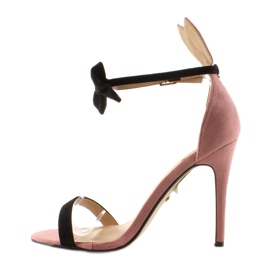 Sandale pe un știft cu urechi ZJ-15P Roz 1 Sandale pe un știft cu urechi ZJ-15P Roz 1