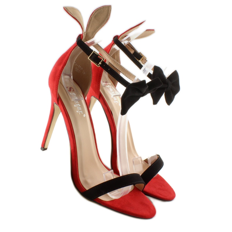 Sandale pe un ac cu urechi ZJ-15P Red roșu 2