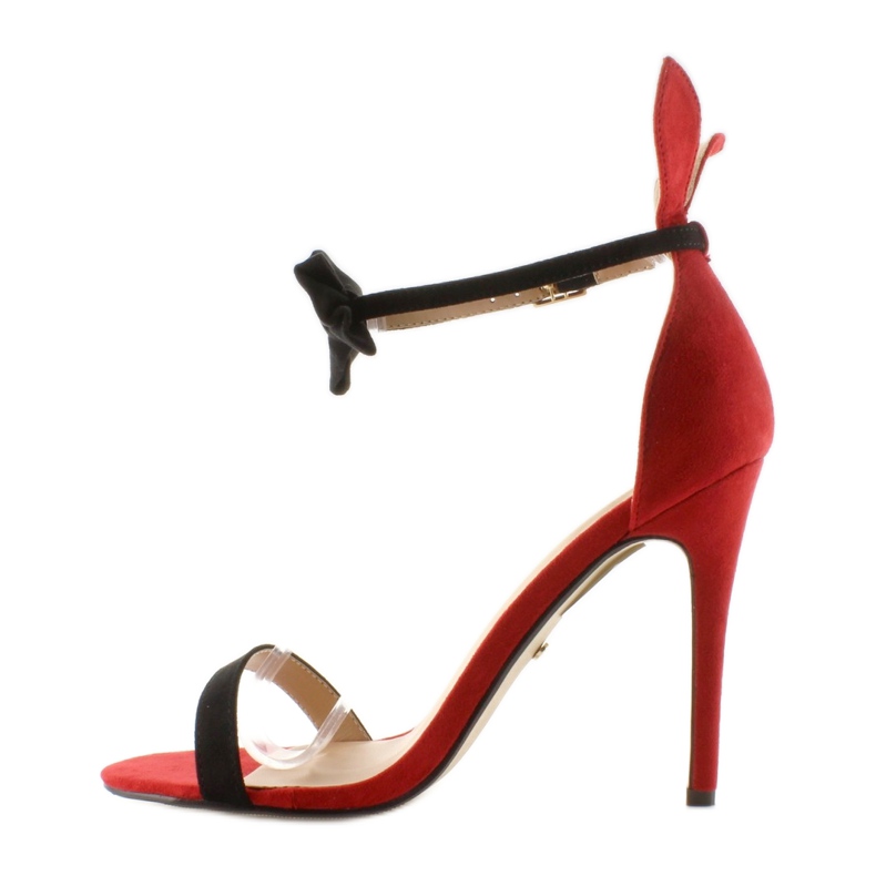 Sandale pe un ac cu urechi ZJ-15P Red roșu 1