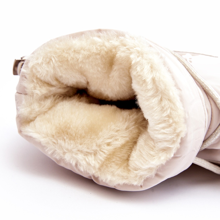 Seastar Cizme De Zapada De Dama Cu Sireturi, Platforma, Bej 4