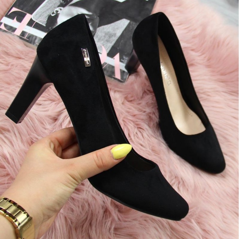 Pompe Sergio Leone W SK39T de piele intoarsa neagra negru 1