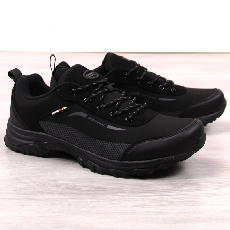 Pantofi de trekking impermeabili American Club M AM907, negri negru 1