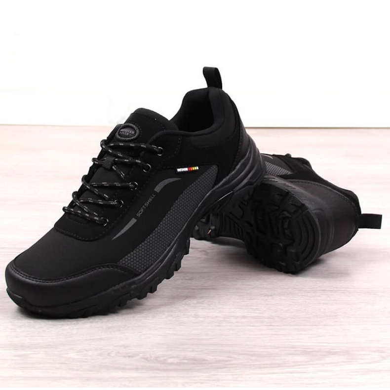 Pantofi de trekking impermeabili American Club M AM907, negri negru 2