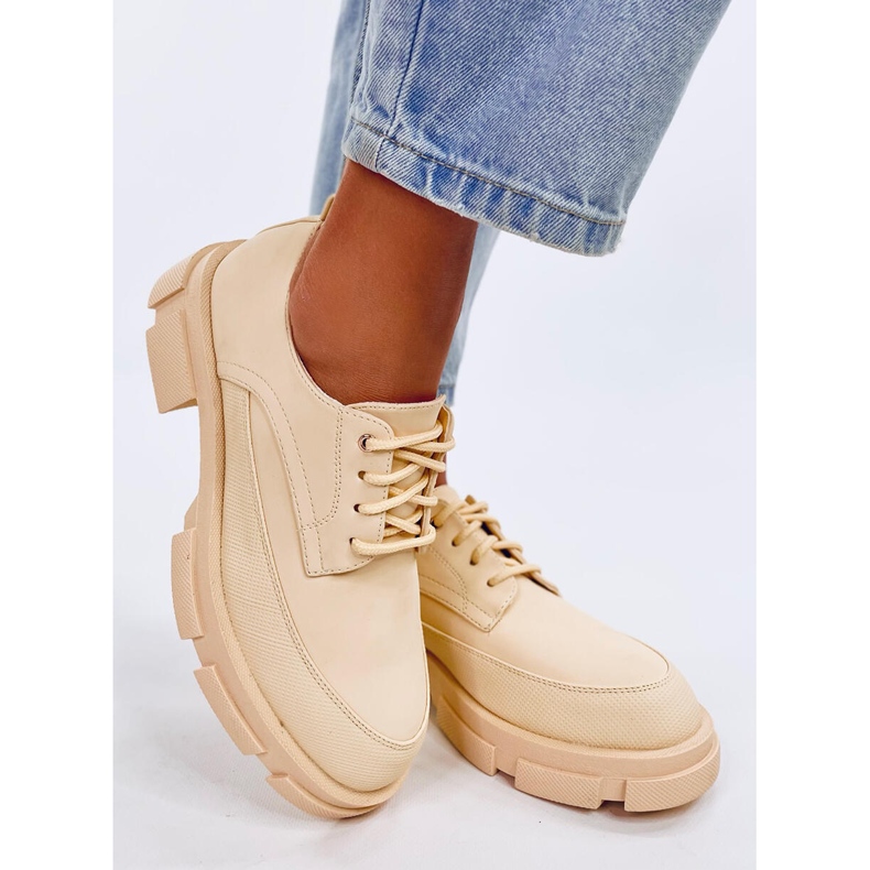 Mocasini cu talpa inalta Unna Yellow galben 2