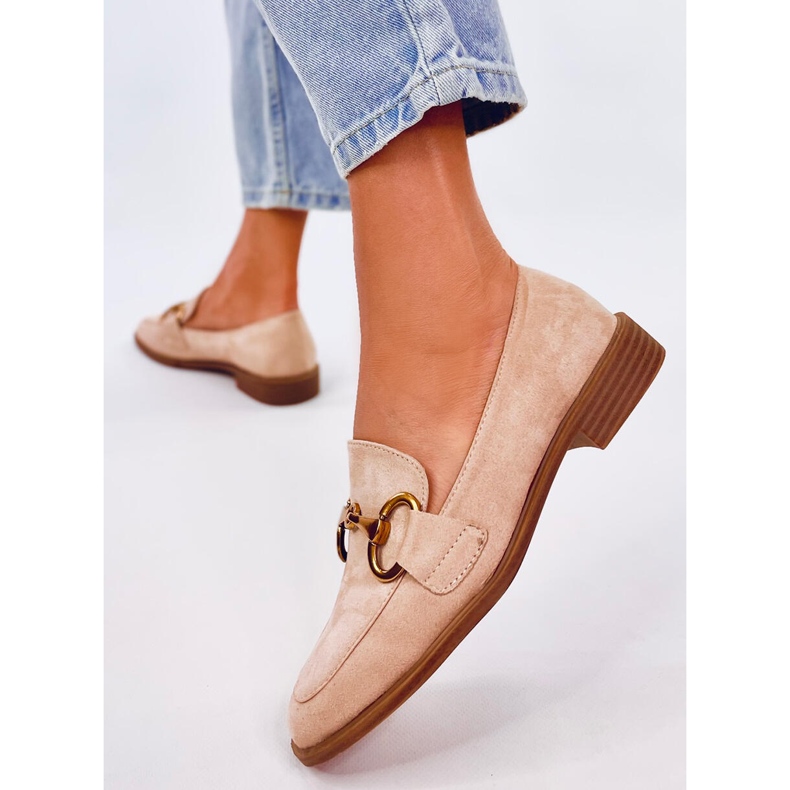 Mocasini de dama Linda Beige bej 2